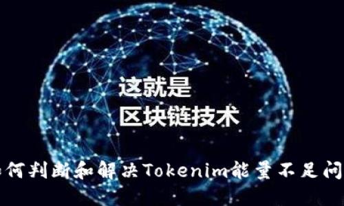 如何判断和解决Tokenim能量不足问题